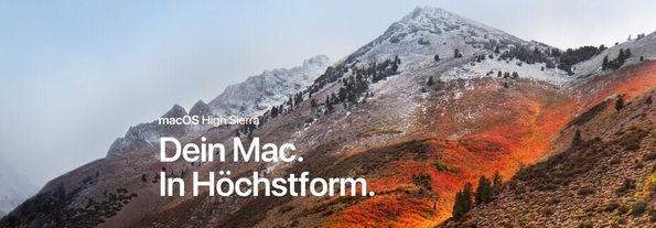 Das neue Betriebssystem von Apple: macOS High Sierra